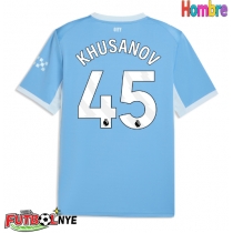 Camiseta Manchester City Abdukodir Khusanov #45 Primera Equipación 2026-27 manga corta
